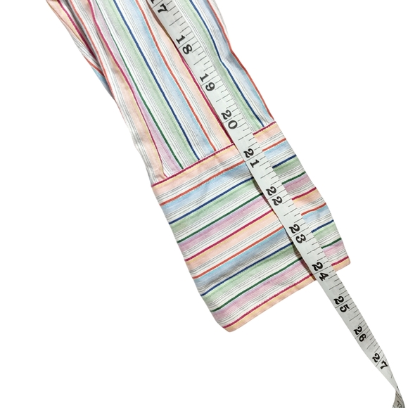 Tommy Hilfiger Rainbow Colored 100% Cotton Button Down Shirt Size 6 - Picture 15 of 15